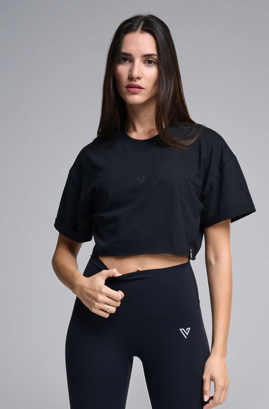 Core Crop Top - Black